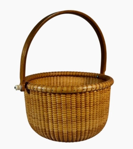 Vintage Hand Woven Nantucket Basket, Jayne Romano (1 of 5)