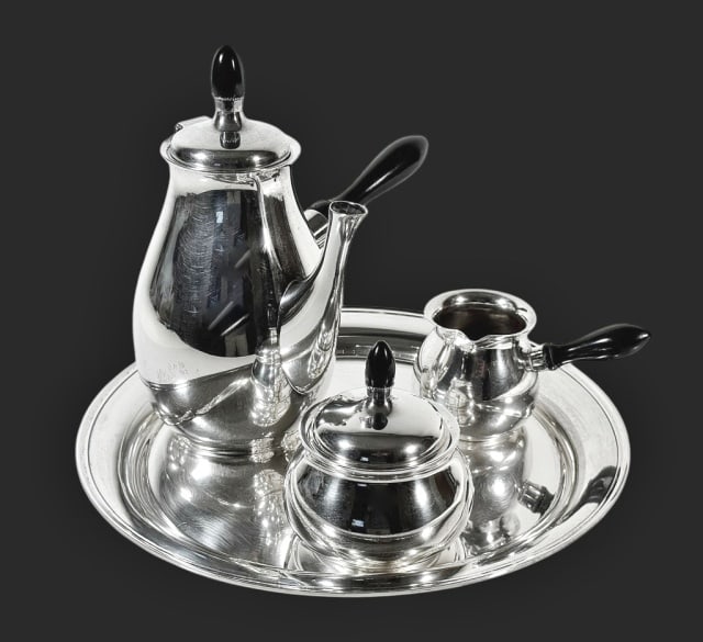Vintage Sterling Silver Tea Set, (4pc) (1 of 5)