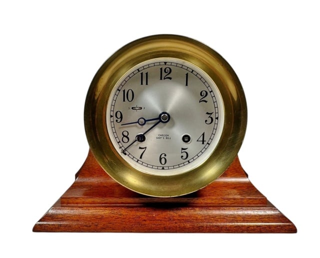 Ship's Bell Clock, Chelsea with Paperwork (1 of 8)