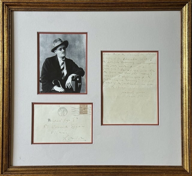 Signed Letter, Irish Writer James Joyce, 1931 (1 of 6)