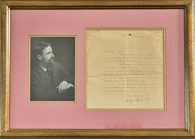 Signed Letter Irish Playwright George Bernard Shaw (1 of 6)
