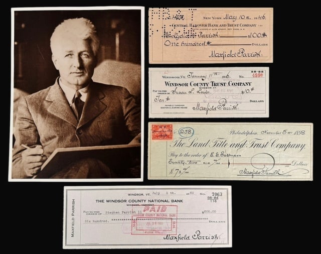 Maxfield Parrish Autographs & Photo Coll (5pc) (1 of 5)