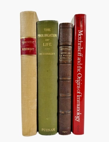 Books, Nobel Prize Pioneer Elie Metchnikoff (4pc) (1 of 6)