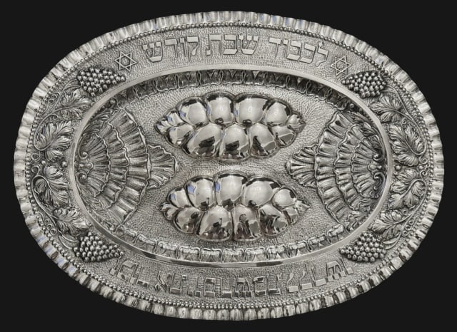 Antique Continental Silver Challah Platter (1 of 6)
