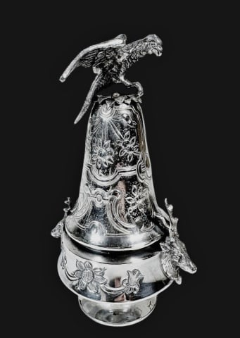 1892 Dated English Sterling Silver Spice Tower (1 of 6)