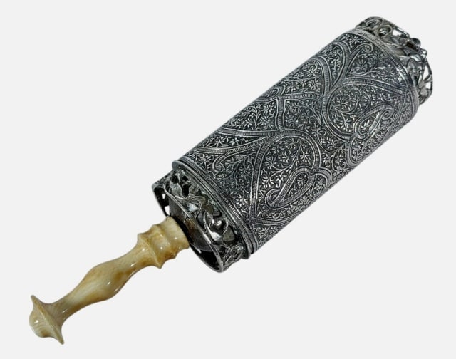 Antique Silver Megillah Scroll (1 of 5)