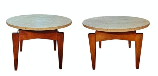 Pair, Scandinavian Design Tables, Jens Risom (2pc) (1 of 6)