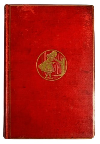 Book, "Alice's Adventures In Wonderland" Carroll: 1898 Book "Alice's Adventures In Wonderland" by Lewis Carroll. With Forty-Two Illustrations by John Tenniel (New York and London: The MacMillan Company, 1898), Small 8vo, red cloth, 192pp. & publisher