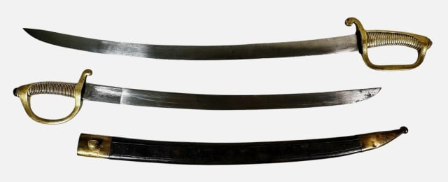 Two 19th C Continental Briquet Swords (2pc) (1 of 9)
