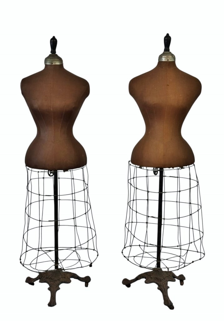 Pair of 19th C Mannequin Dress Forms (2pc) (1 of 7)