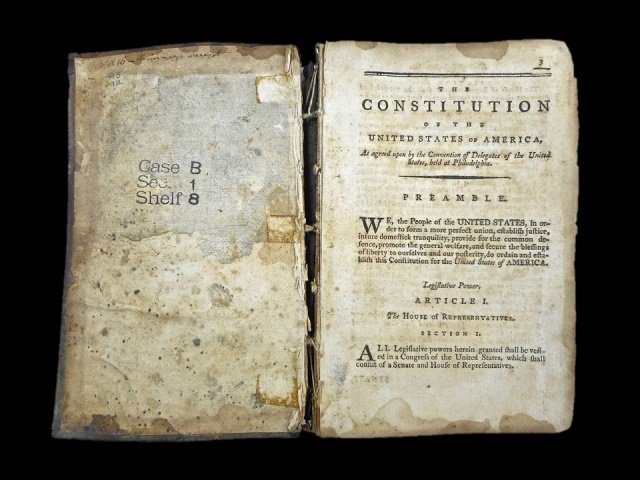 Commonwealth of Massachusetts Book, 1788: BOSTON: Printed and sold by Adams and Nourse, in Court-Street; and Benjamin Russell, and Edmund Freeman, in State Street, 1788 - 'Debates, resolutions and other proceedings of the convention of the co