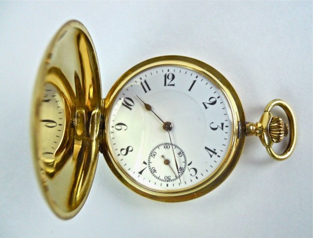 18K Gold Swiss Pocket Watch (1 of 6)