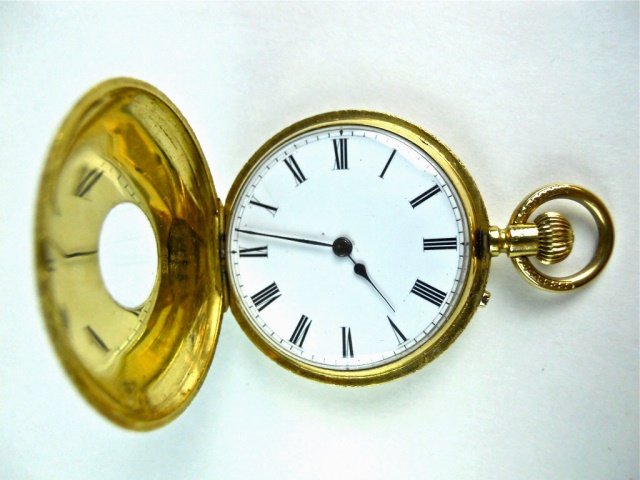 18K Gold Swiss Pocket Watch, Courvosier Freres (1 of 7)