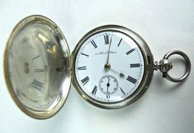 Sterling Silver English Pocket Watch, J. N. Jones (1 of 6)
