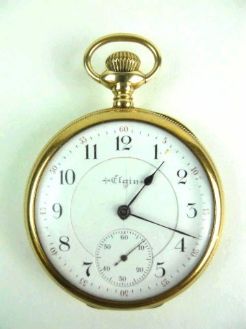 14K American Pocket Watch, Elgin (1 of 5)