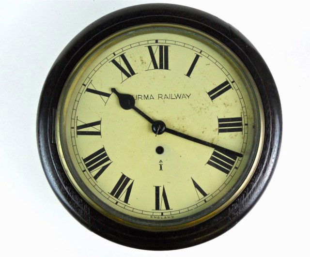 English Fusee Wall Clock, Burma Railway (1 of 4)