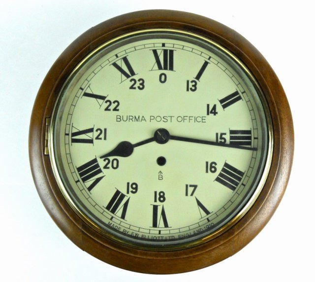 English Fusee Wall Clock, F.W. Elliott Ltd (1 of 4)