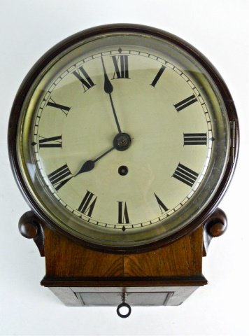 English Fusee Wall Clock with Drop Case (1 of 2)