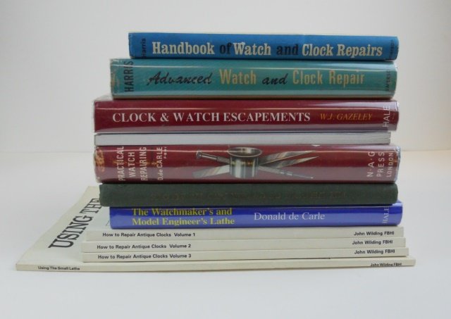 Eleven Watch and Clock Repair Books (1 of 1)
