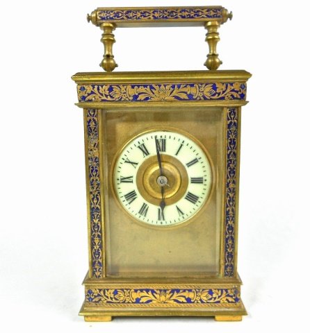 French Time and Strike Carriage Clock (1 of 9)