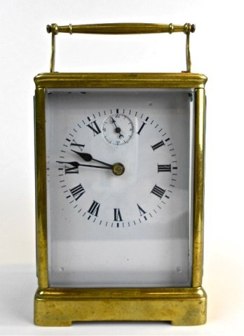 French Time and Strike Carriage Clock (1 of 7)
