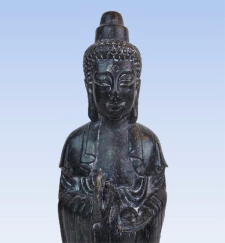 Chinese Carved Guanyin Statue: Chinese carved stone statue of Guanyin, Buddhist deity of mercy. 14.5"H Provenance: Private Massachusetts collection.