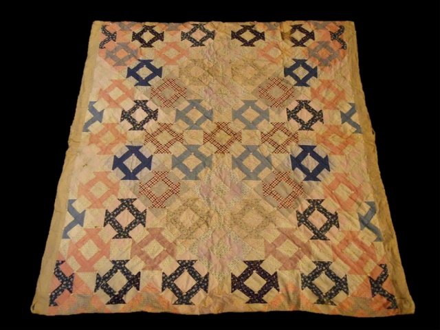 19th C. Churn Dash Pattern Quilt (1 of 6)