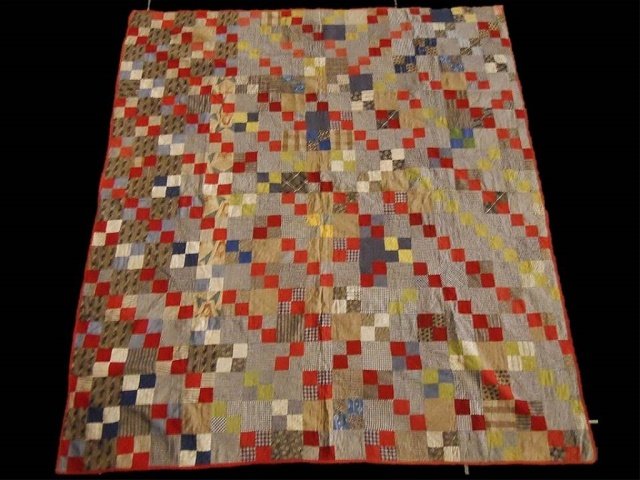 Antique Machine Quilt, Circa 1890 (1 of 5)