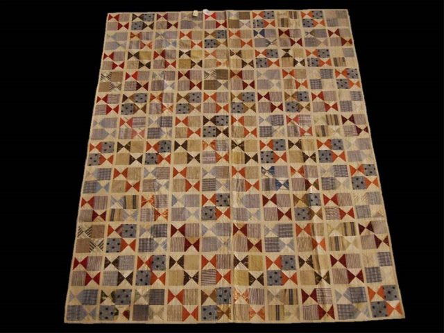 Antique Feed Grain Sack Quilt (1 of 6)