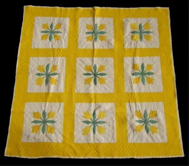 Vintage Tulip Quilt (1 of 5)