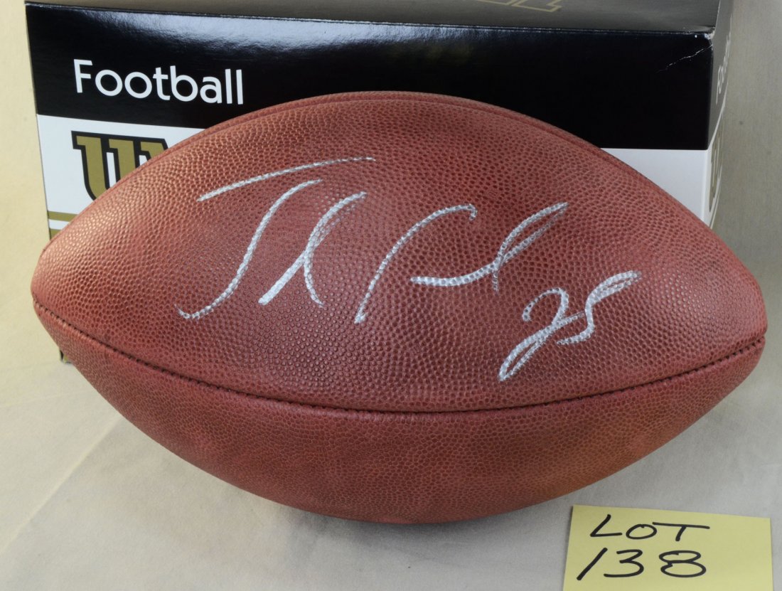 Jamaal Charles Personally Autographed Football: Wilson NFL personally signed/autographed football - Jamaal Charles - no COA with original box.