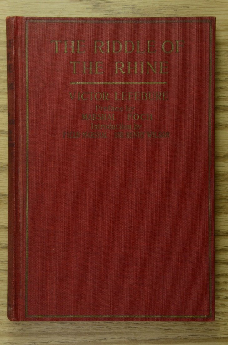 The Riddle of the Rhine Victor Lefebure HB (1 of 5)