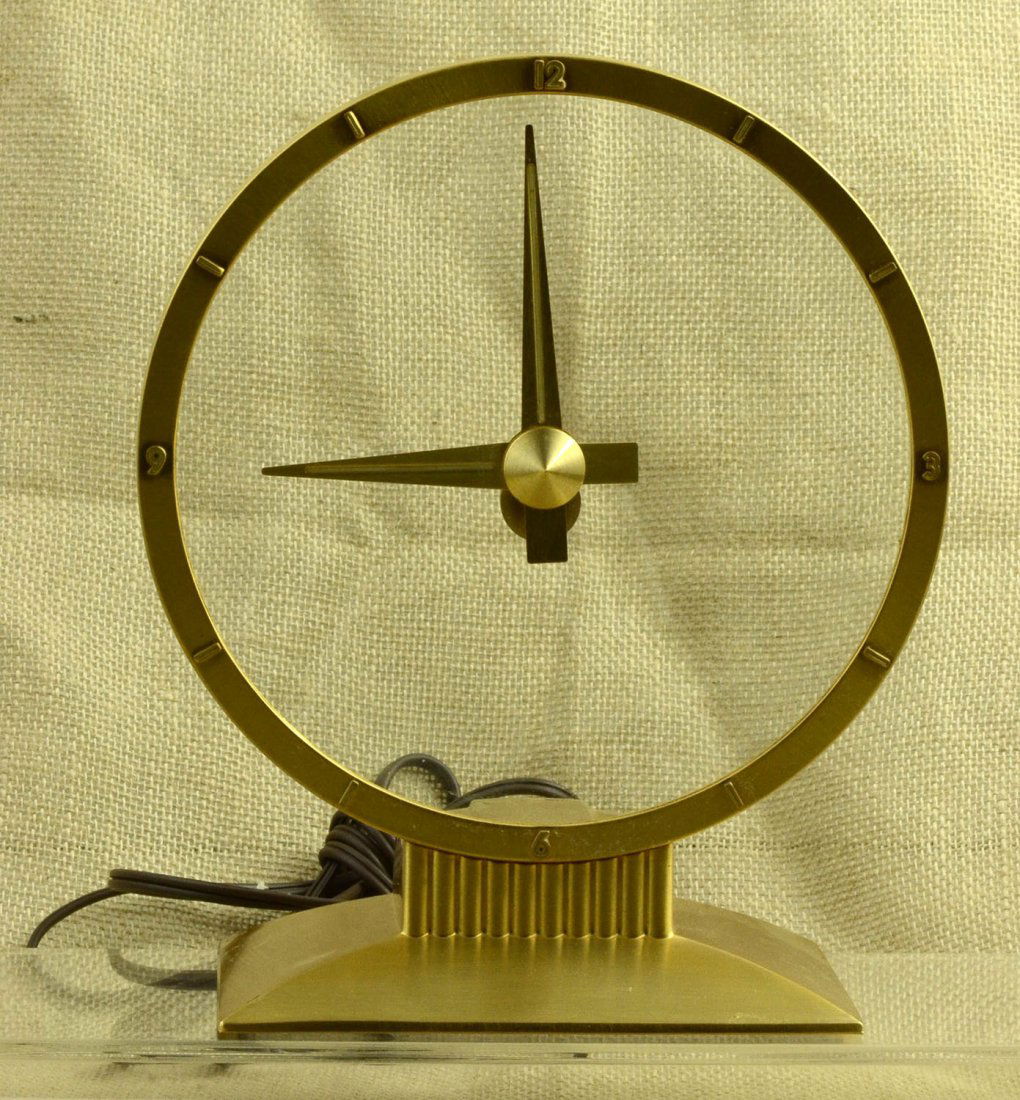 Jefferson Golden Hour Electric Clock Mid Century 580-10 (1 of 6)