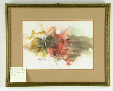 Bert Seabourn Cloud Omens Original Water Color Book Dec 03