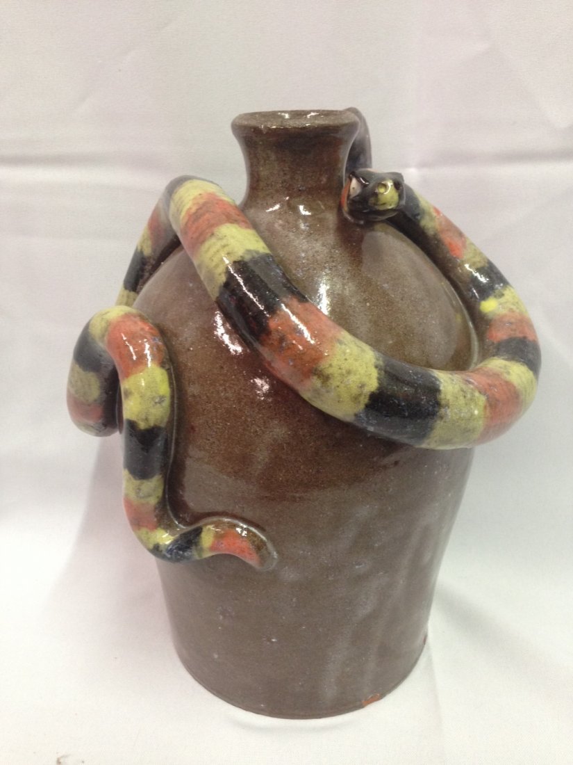 Marvin Bailey Snake Vase: Marvin Bailey Snake Vase. 11"