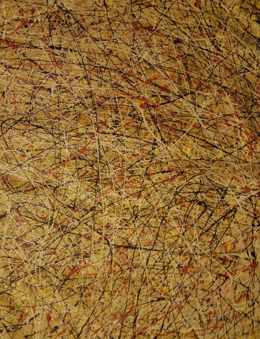 AUTHENTIC Mark Tobey American''Vibrations''SIGNED: Mark Tobey (1890-1976 American) ''Vibrations''SIGNEDMark Tobey (1890-1976 American) ''Vibrations'' 1960 OIL ON CANVAS 24''x32'' Image. Museum quality ''all-over'' abstract composition of Tobey's signa