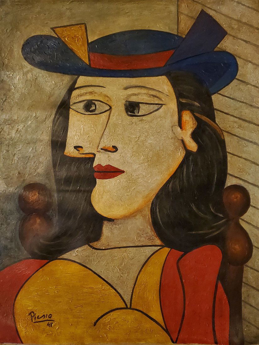 PABLO PICASSO Spanish 1881-1973 Oil Portrait (1 of 5)