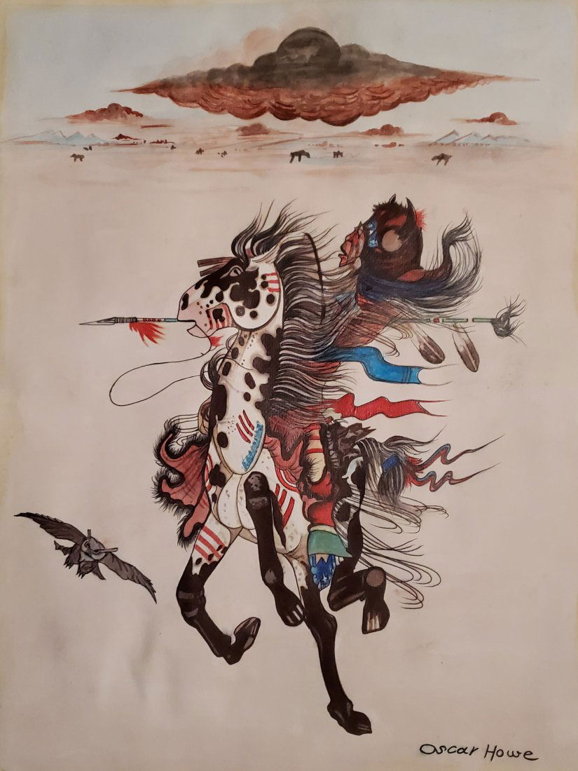 Oscar Howe (1915-1983),Untitled (1 of 4)