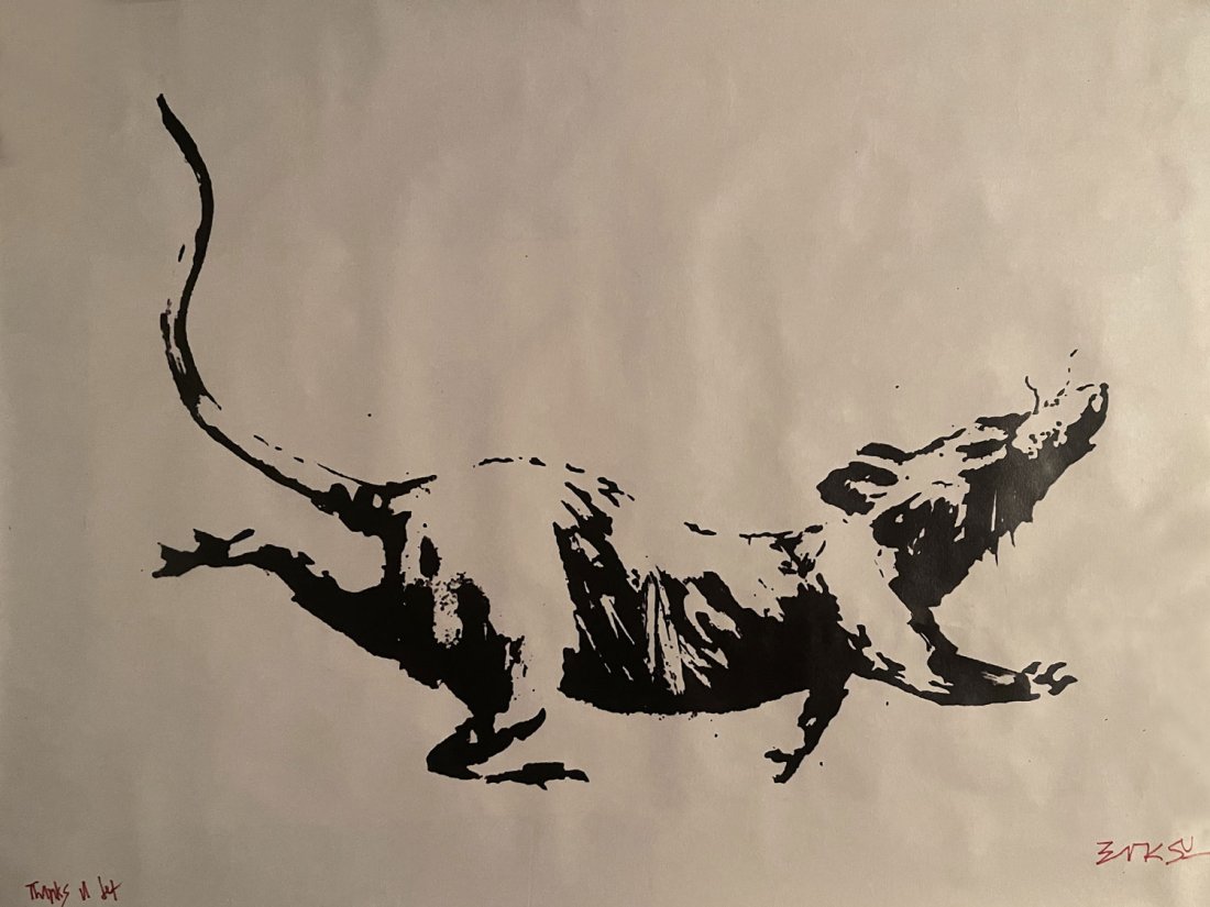 BANKSY GROSS DOMESTIC PRODUCT RAT PRINT -Signed (1 of 3)