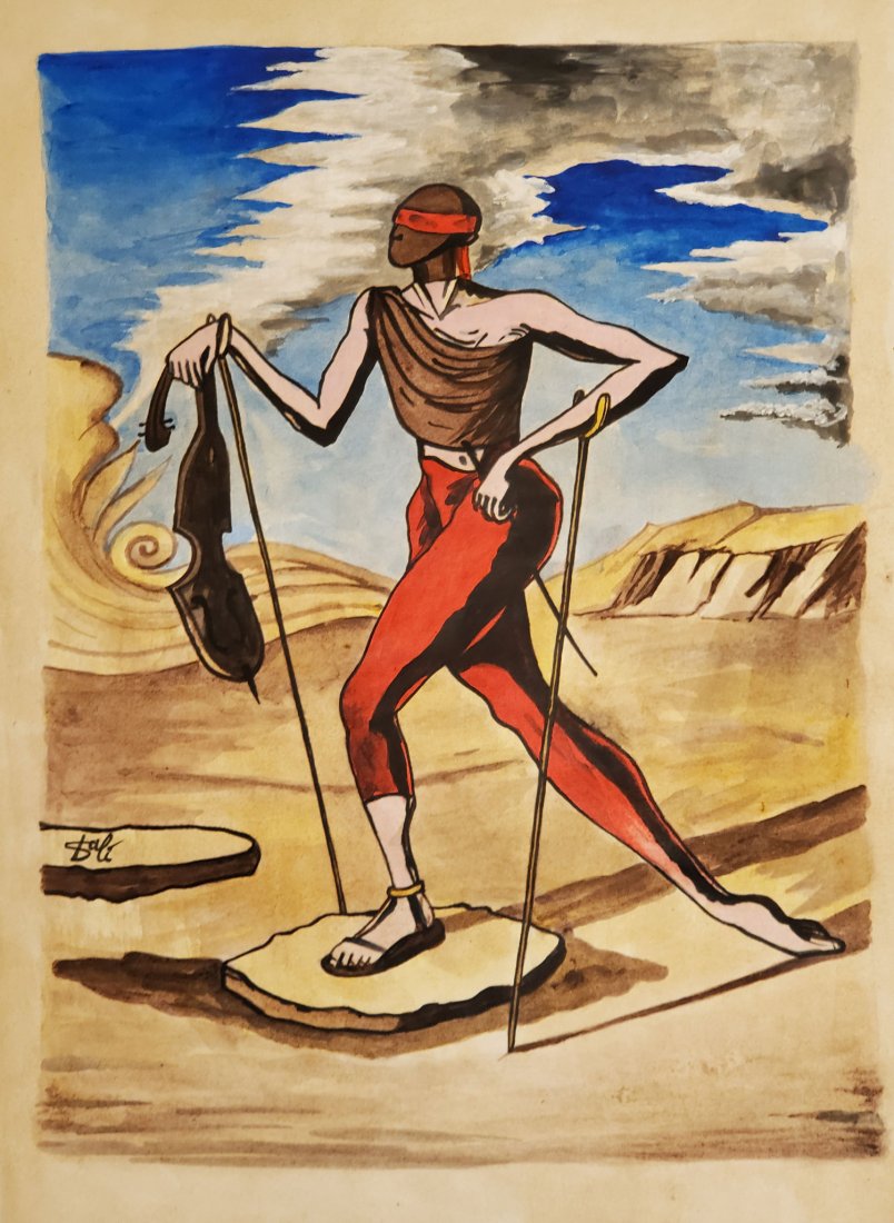 Salvador Dali Gouache on Paper (1 of 6)