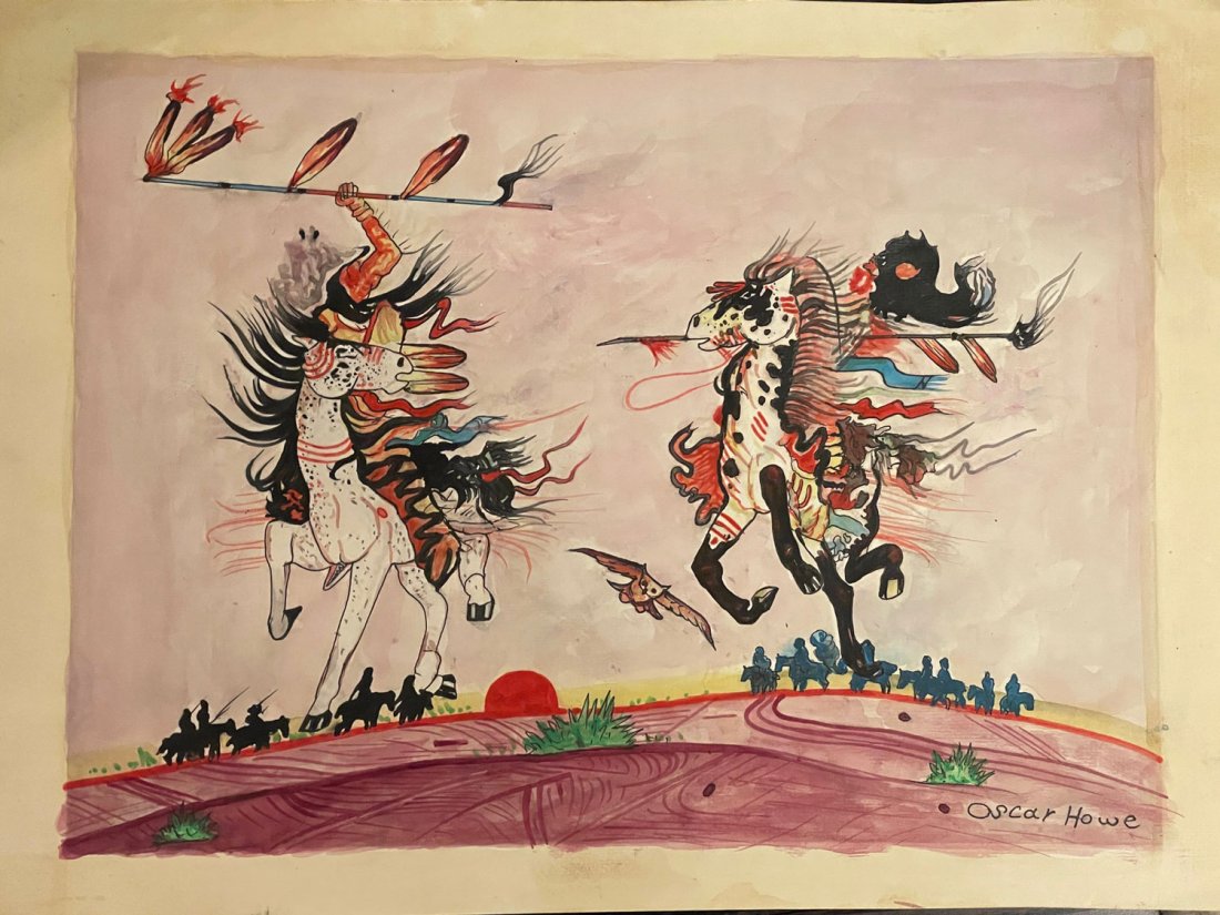 Oscar Howe (1915-1983),Untitled Gouache (1 of 9)