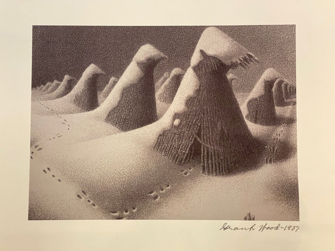 GRANT WOOD (1891-1942) Lithograph Signed (1 of 4)