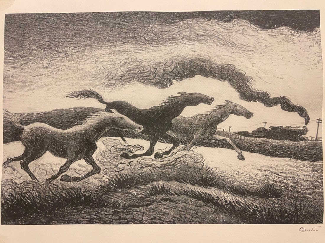 THOMAS HART BENTON SIGNED LITHOGRAPH (1 of 4)