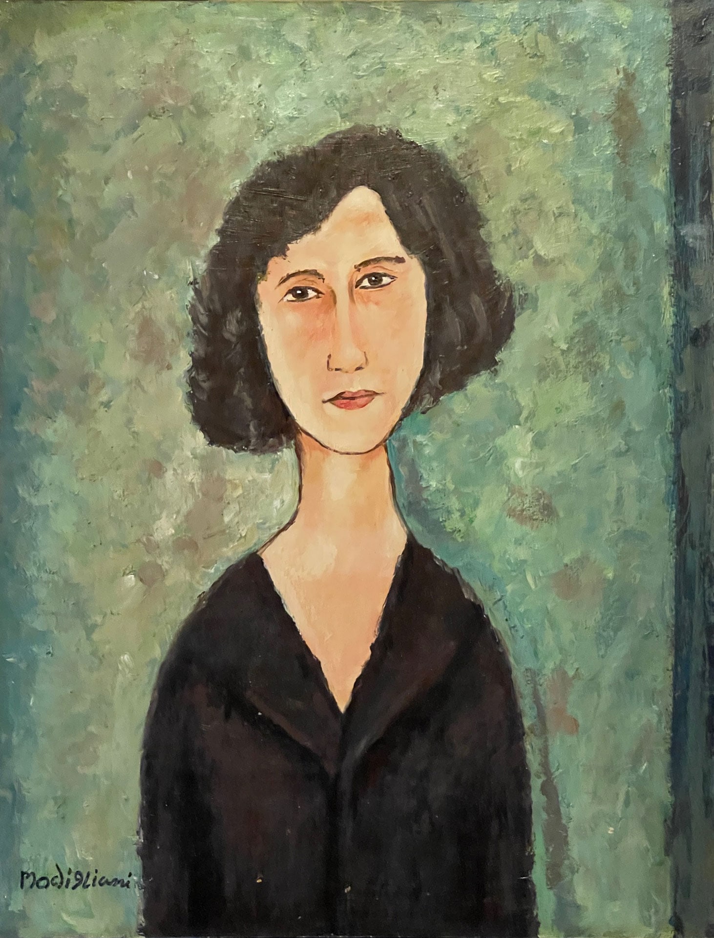Amedeo Modigliani Italian-Gouache on Wood: Gouache On Wood PanelUntitledSigned LOWER Left18.5" X 14"Knoedler Gallery NY label versoJames Framers England label verso,** Attributed to the Artist**This is a No Reserve Auction with Low Starting Pr