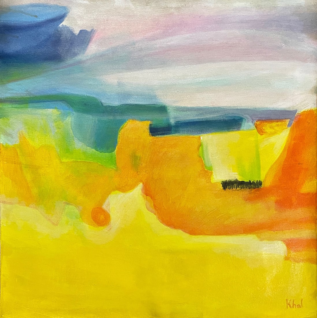 Helen Khal American - Untitled-Oil On Canvas (1 of 5)