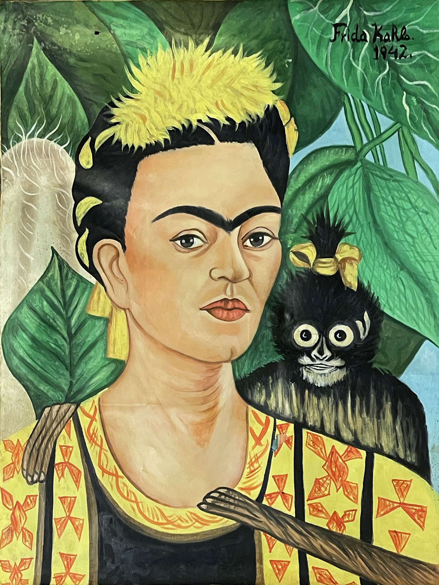 Frida Kahlo Self Portrait Oil on canvas (1 of 6)