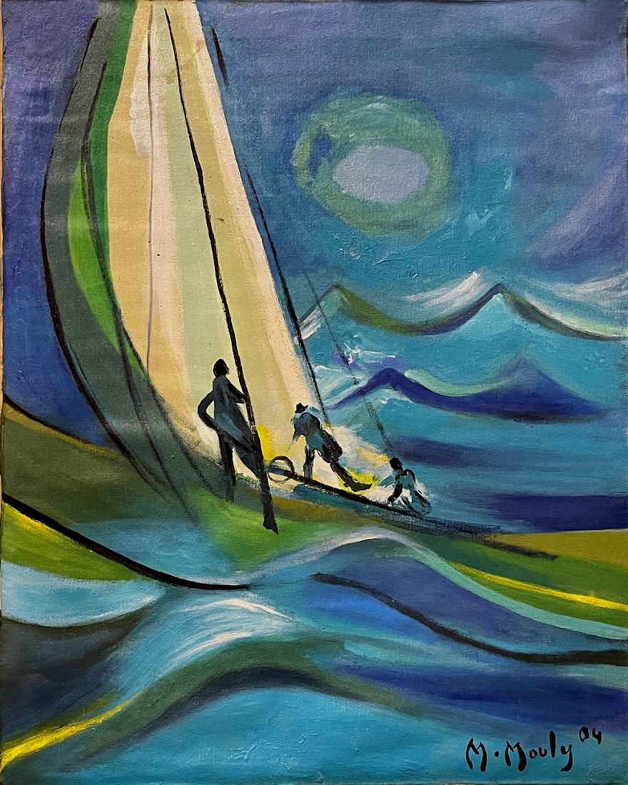 専用1422 マルセル・ムーリィ 「朝日の森」 リトグラフ Marcel Mouly ~ Online Auction