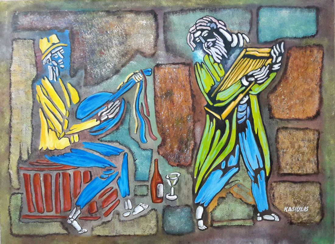 Lithuanian VYTAUTAS KASIULIS-ORIGINAL PAINTING-SIGNED (1 of 5)