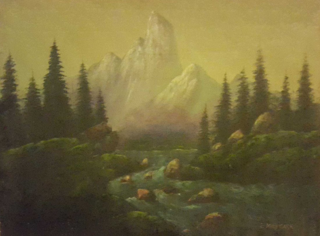 Emily M Carr (1871-1945), Canadian Artist-Signed: Emily M Carr (1871-1945), Canadian Artist-Signed LandScape,1940 Oil on canvas 18-3/4 x 24-3/8 inches Signed right Emily CarrShipping: We ship Worldwide, We are not responsible for any custom duties if