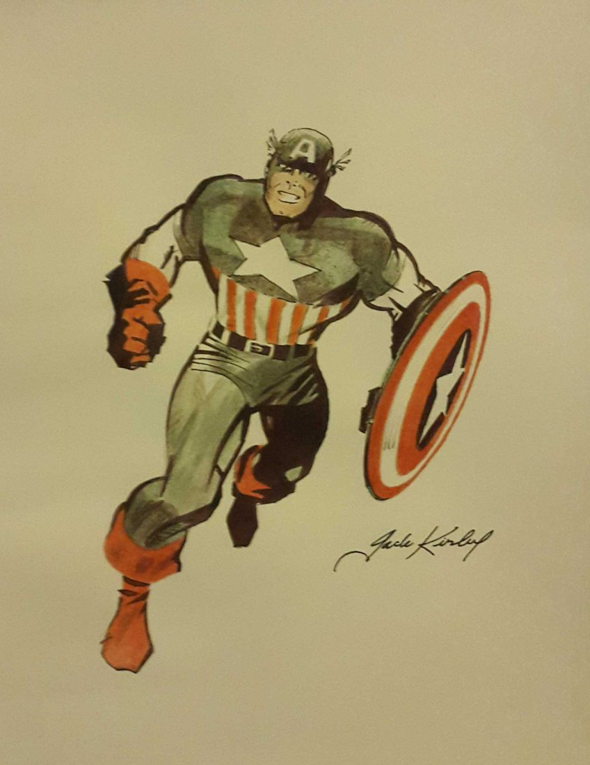 1969 Captain America by Jack Kirby -Signed- (1 of 4)